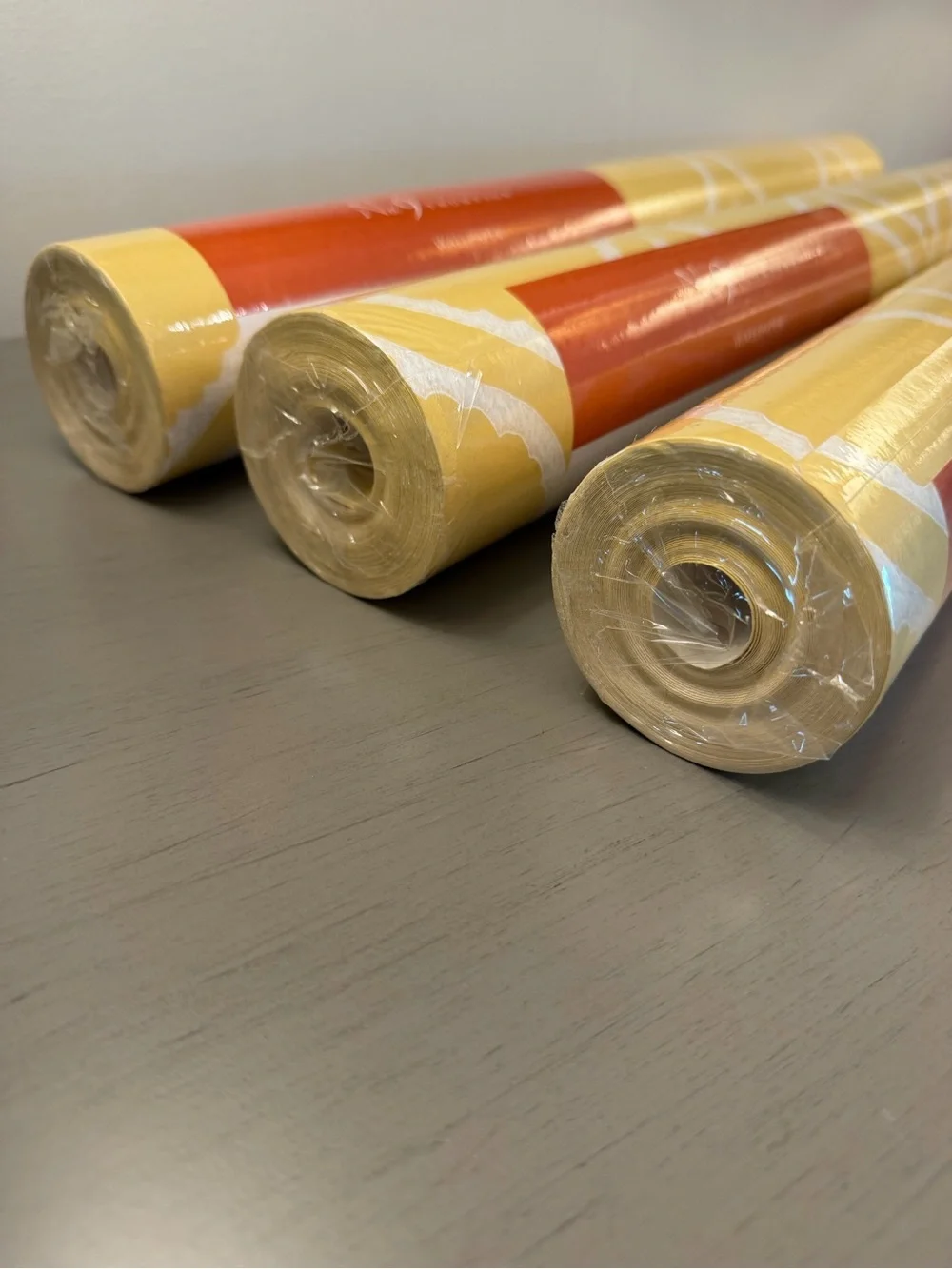 No. 9 Thompson Wallpaper Pageant Collection Pattern Ogee Lot Of 3 Rolls